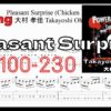【TAB】Pleasant Surprise(Chicken Picking) Guitar Solo Takayoshi Ohmura 大村孝佳 ギターソロ チキンピッキング BPM100-230【Guitar Picking Vol.32】