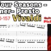 【TAB】The Four Seasons- Summer- Presto / Vivaldi Guitar FULL Practice(Slow) ヴィヴァルディ 四季｢夏｣ギター練習【Guitar Picking Vol.54】