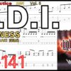 【TAB】S.D.I. / LOUDNESS AKIRA TAKASAKI Intro Guitar Practice ラウドネス･高崎晃ギターイントロリフ【Guitar Riff Vol.5】