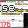 【TAB】Rise Guitar Solo / Extreme Nuno Bettencourt エクストリーム ヌーノ･ベッテンコート ギターソロ基礎練習ゆっくり【Guitar Legato Vol.12】