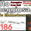 【TAB】Molto Arpeggiosa(Arpeggios from Hell) / Yngwie Malmsteen Guitar Slow Practice イングヴェイ ピッキング基礎練習ゆっくり【Guitar Picking Vol.69】