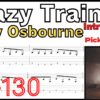 Crazy Train Intro riff TAB / Ozzy Osbourne Randy Rhoads クレイジートレイン イントロリフ オジーオズボーン ランディ･ローズ ギターピッキング基礎練習【Guitar picking Vol.105】