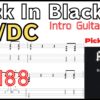 Back In Black - AC/DC TAB Intro バックインブラック/ACDC イントロギターTAB ゆっくり【Guitar picking Vol.136】