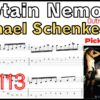 Captain Nemo Outro TAB / Michael Schenker Group キャプテンネモ マイケルシェンカー ギターイントロ リフ ピッキング基礎練習【Guitar picking Vol.141】