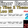 [TAB]G Minor Bach - Piano Tiles 2 Theme, Arr. Luo Ni Guitar Classic Gマイナーバッハ ピアノタイル2 ギターピッキング基礎練習【Guitar picking Vol.145】