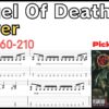 【TAB】Angel Of Death - Slayer Guitar Intro BPM60-210 スレイヤー エンジェルオブデス イントロリフ速弾き練習【Guitar Picking Vol.147】