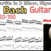 [TAB]J.S. Bach - Violin Partita in D Minor, Gigue BWV1004 Guitar Classic バッハ パルティータ第２番 より《ジーグ》 ギターピッキング基礎練習【Guitar picking Vol.151】 #Bach #BWV1004 #Gigue