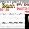 [TAB]J.S. Bach - Violin Partita in E major, Prelude BWV1006 Guitar Classic バッハ 無伴奏ヴァイオリン・パルティータ第3番 ホ長調 ギターピッキング基礎練習【Guitar picking Vol.153】 #Bach #BWV1006