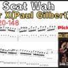 【TAB】Scit Scat Wah - Racer X(Paul Gilbert) Intro Guitar ポール･ギルバート 速弾きピッキング基礎練習【Guitar Picking Vol.154】