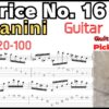 [TAB]Caprice No. 16 Paganini Electric Guitar Classic パガニーニ24のカプリースから16番 ギターピッキング基礎練習【Guitar picking Vol.166】 #Paganini #Caprice