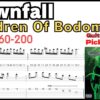 [TAB]Downfall / Children Of Bodom Alexi Laiho guitar solo ギターソロ アレキシライホ速弾きギター チルボド ダウンフォール【Guitar picking Vol.167】