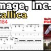 Damage, Inc. TAB - Metallica メタリカ ダメージインク イントロintro速弾きギター【Guitar picking Vol.198】BPM30-184